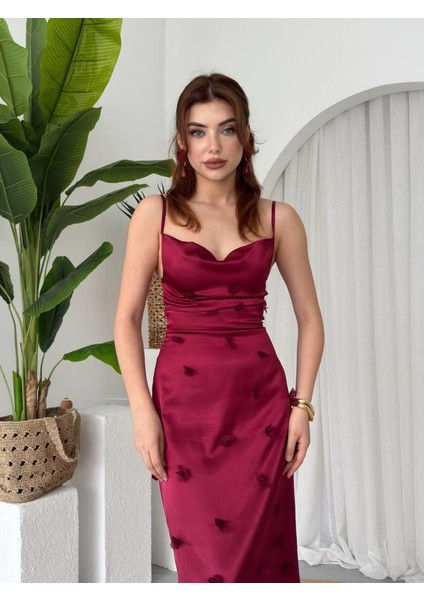 Dora Çiçek Detaylı Elbise
