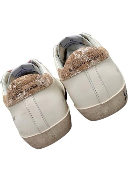 Women’s Golden Goose Super-Star Silver Glitter Star Pink Heeled Women's shoes - Kadın sneaker golden goose fırsatları