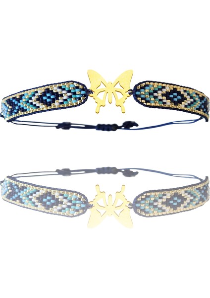 Altın Bileklik Model 8 Kelebek G8B87 0.5 gr