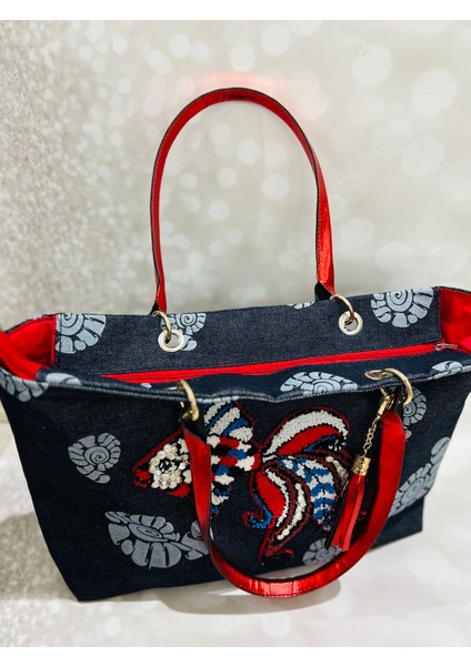 Balıklı Plaj Çantası/omuz Çantası modelleri
