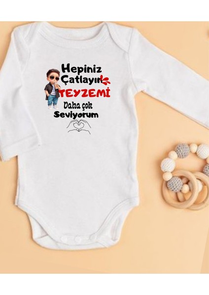 Isimli Zıbın Hediyelik Anne Baba Yazılı Zıbın