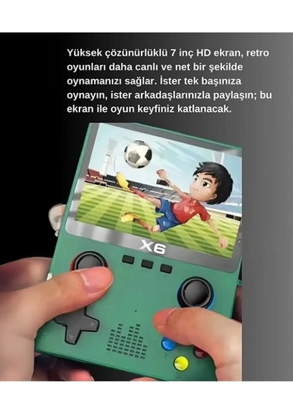 Oyun Konsolu Yeninesil El Atarisi 10.000 Adet Nostalji Oyun 3.5inç Ipsekran Mp3/mp4/video Gamepad