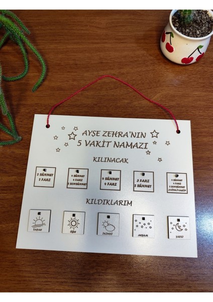 Isimli Namaz Çizelgesi