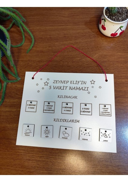 Isimli Namaz Çizelgesi