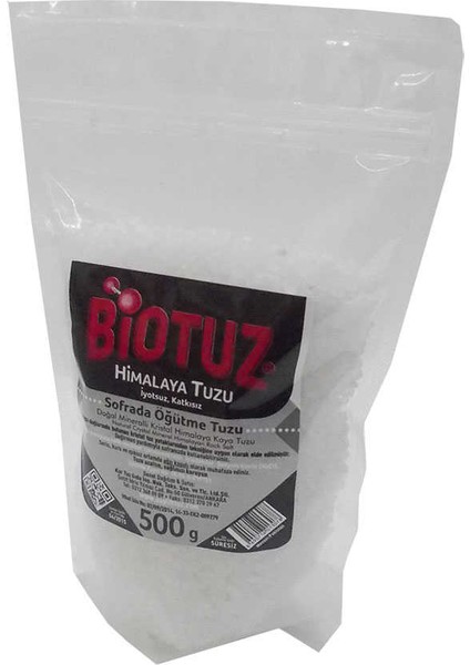 Yemeklik Himalaya Kristal Çakıl Kaya Tuzu Beyaz 500 gr indirimleri