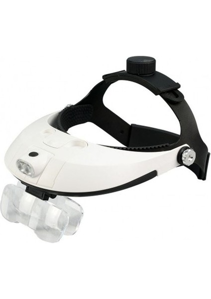 5 Mercekli Çok Fonksiyonlu Başlık Tip Işıklı Büyüteç 81001H