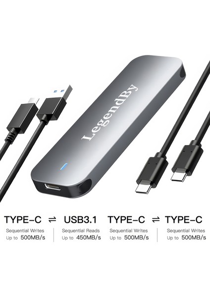 Nvme M.2 SSD Disk Kutusu | USB 3.1 Type-C 10GBPS