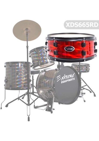 Bateri Davul Seti Lik Kırmızı XDS665RD