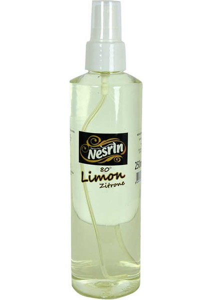 Limon Kolonyası 80 Derece Pet Şişe Sprey 250 ml
