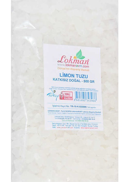 Limon Tuzu Granül Çakıl 500 gr Paket