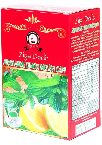 Atom Nane Limon Melisa Küp Şeker Çayı 140 gr