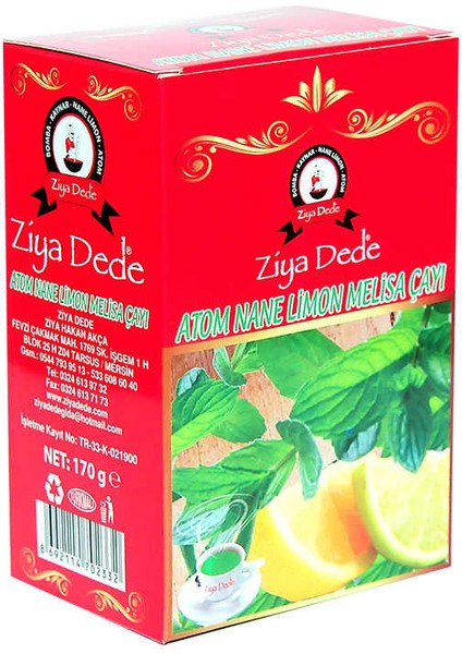 Atom Nane Limon Melisa Küp Şeker Çayı 140 gr