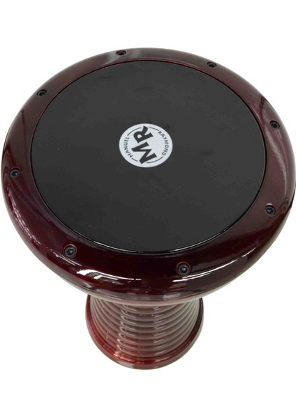 Döküm Darbuka Desenli Bordo Dddwrd