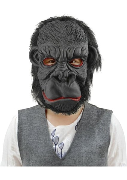 Lategoril Maskesi Maymun Maskesi Et Maskesi Orangutan Siyah Saçlı 3 No