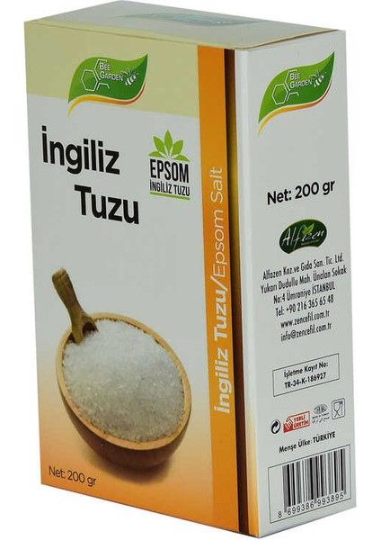 Ingiliz Tuzu Yenilebilir Epsom Salt Magzenyum Sülfat 200 gr modelleri