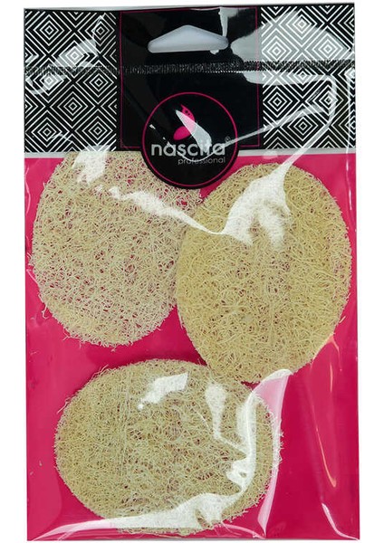 Doğal Kabak Lifli Peeling Oval Yüz Pedi Kese 3 Adet 9x7 cm modelleri