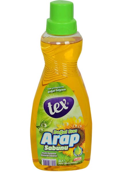 Doğal Sıvı Arap Sabunu Limon Kokulu Tüm Yüzeylerde Doğal Hijyen 1 Lt
