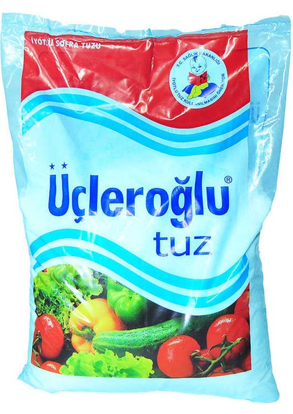 Yemeklik Iyotlu Öğütülmüş Kalın Sofra Tuzu 1500 gr
