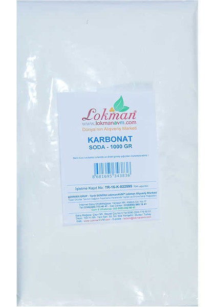 Karbonat Soda 1000 gr Pkt