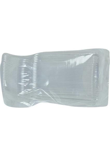 Lüçatal Sert Plastik Şeffaf 50 Adet 1 Paket