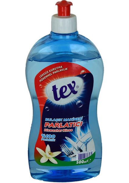 Bulaşık Makinesi Parlatıcı Lekesiz Kurutma Yüzde 100 Mükemmel Parlaklık 500 ml