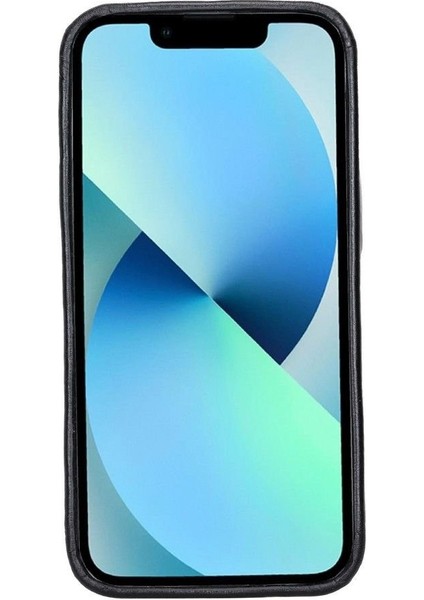 Apple iPhone 13 Mini Uyumlu Deri Arka Kapak Rock Rst1 Siyah fiyatları