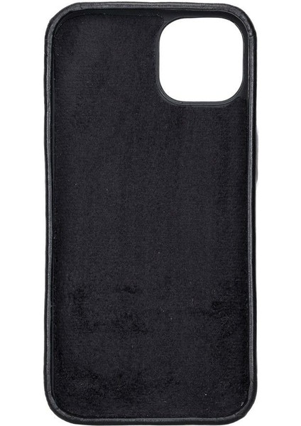 Apple iPhone 13 Mini Uyumlu Deri Arka Kapak Rock Rst1 Siyah modelleri