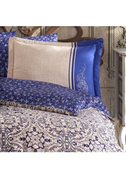 Çift Kişilik Saten Nevresim Leona Lacivert fiyatları