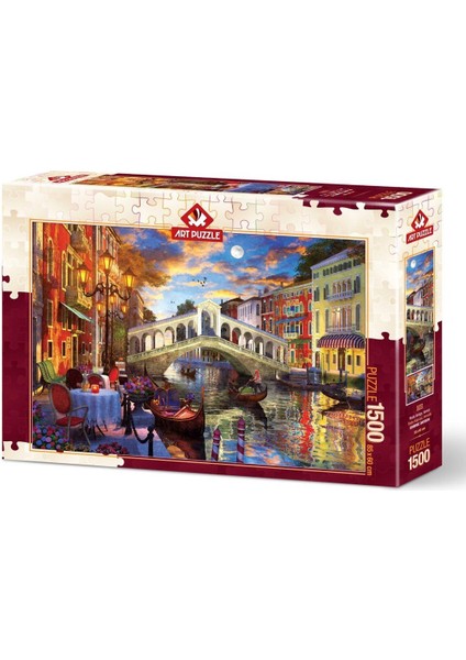 5372 Art Puzzle Rialto Köprüsü, Venedik 1500 Parça Puzzle / +15 Yaş