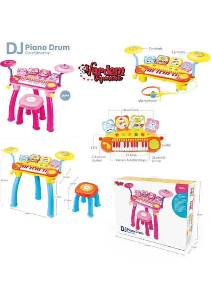BAO-1601 24 Tuşlu Dj Piano Davul Mp3 -Vrd