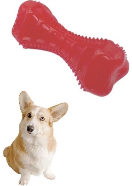 Köpekler Için Diş Kaşıma Oyuncağı Tırtıklı Yapıda Plastik Dumbell fırsatları