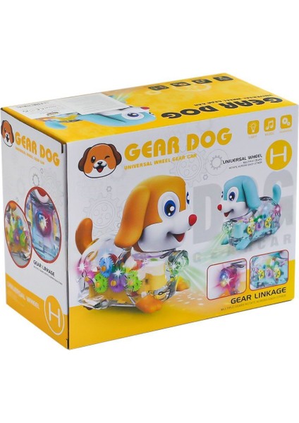 599-29 Şeffaf Sesli Yürüyen Köpek