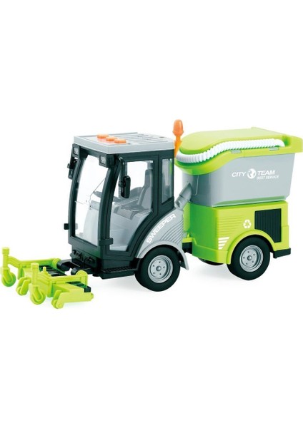 WY682A-B 1:16 Sürtmeli Sesli Işıklı Temizlik Aracı