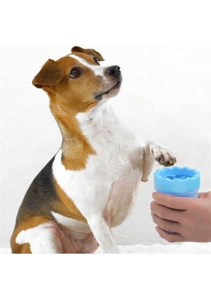 Silikon Jel Fırçalı Kedi Köpek Pati Ayak Temizleme Kovası Büyük fırsatları