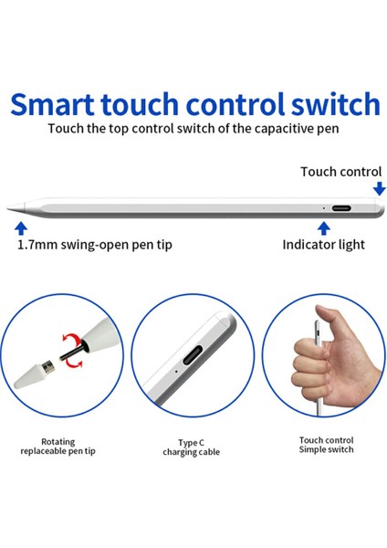 KD503 Evrensel Kapasitif Dokunmatik Ekran Kalemi Şarj Edilebilir Kalem Akıllı Telefonlar ve Tabletler Için (Yurt Dışından) fırsatları