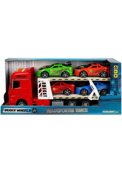 2326 1:24 x Sesli ve Işıklı 2 Katlı Transporter Tır 44 cm modelleri