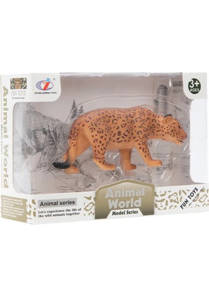 Kutulu Model Figür Hayvan Kurt Leopar