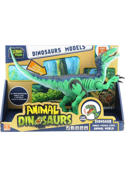 Sesli ve Işıklı Dinozor Raptor 30 cm fiyatları
