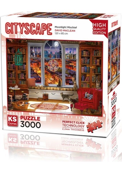 23020 Moonlight Mischief 3000 Parça Puzzle -Puzzle