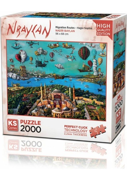 22523 Migration Routes Hagia Sophia 2000 Parça Puzzle -Puzzle