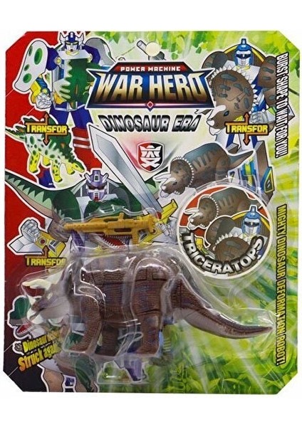 Robota Dönüşen Savaşçı Dinozor Triceratops
