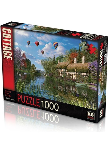 Puzzle 1000 Parça Old River Cottage Eski Nehir Kır Evi
