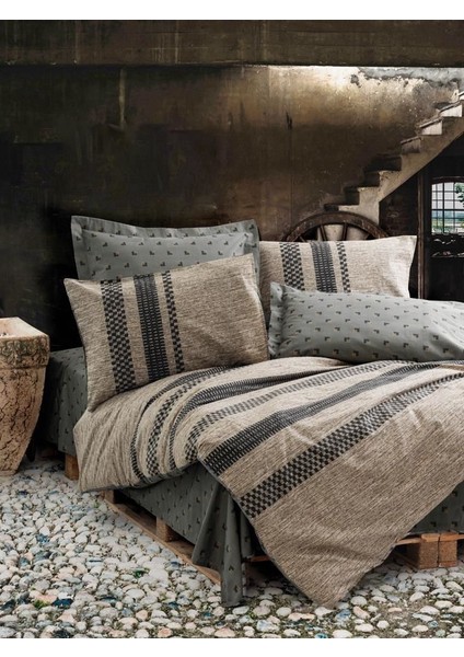 Toprak Arlo Kahve Tek Kişilik Nevresim Takımı