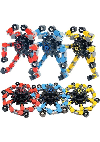 Fidget Spinners Dönüştürülebilir Zincir Robot Oyuncak -1 Adet Stokta Olan Gönderilir
