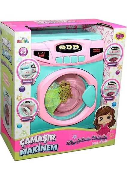 Pilli Büyük Boy Çamaşır Makinesi Oyuncak