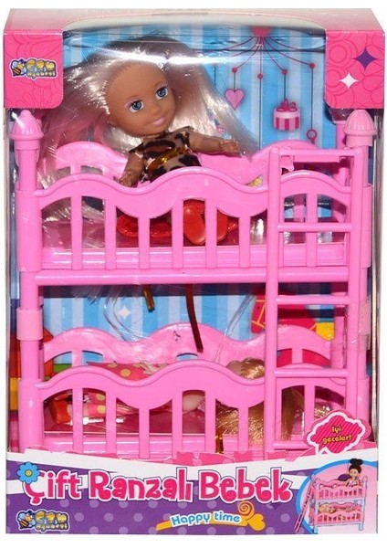 K899-17 2 Katlı Kutulu Ranzalı Bebek Seti-1 Adet Stokta Olan Gönderilir modelleri