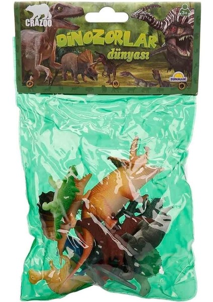 0705 Dinozorların Dünyası Poşetli Hayvan Oyun Seti modelleri