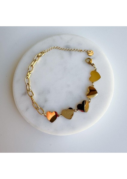 Çelik Kalpli Bileklik