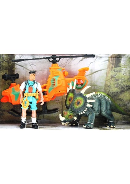 Dinozor Avcısı tiriceratops Oyun Seti