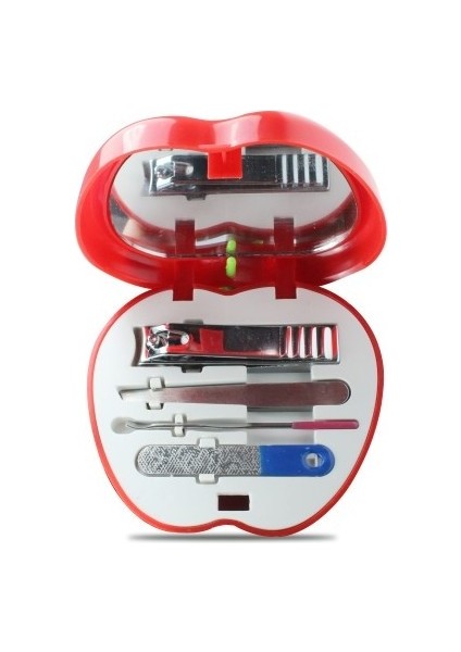 Manikür - Pedikür Seti Elma Şeklinde 4 Parça Aynalı fiyatları